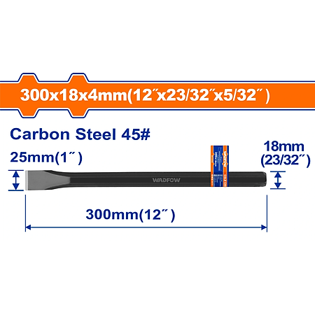 MŨI ĐỤC DẸP NGUỘI 25X18X300MM WCC0301 WADFOW - HÀNG CHÍNH HÃNG