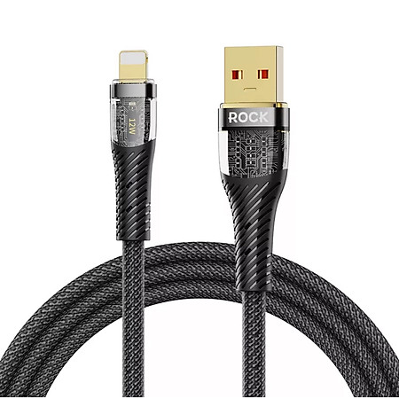 Dây sạc nhanh ip Rockspace Z21 chuẩn sạc nhanh dây dù dài 120cm siêu bền-Hàng chính hãng BH 12 tháng