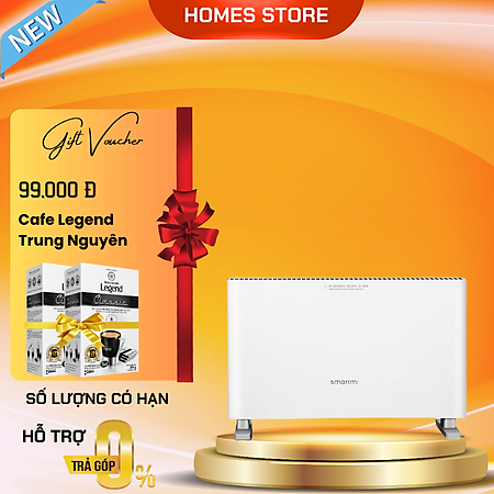 Máy Sưởi Xiaomi Smartmi 1S Kết Nối App Cấp Độ Sưởi Công Suất 2200 W - Bản Quốc Tế