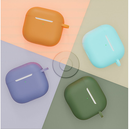 Case vỏ ốp bọc tai nghe dành cho Airpods 4, airpod Pro 2 silicon kèm dây đeo - HÀNG CHÍNH HÃNG