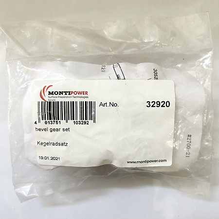 Bộ bánh răng cho máy bắn nhám cầm tay Bristle Blaster, mã 32920, Montipower, Đức