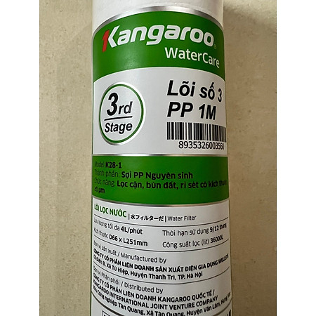 Lõi Số 3 - 10 PP - 1 Micro Kangaroo K 28 - 1 - Hàng chính hãng