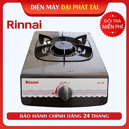 Bếp Gas Dương Rinnai RV-150(G) – Đen - Hàng Chính Hãng