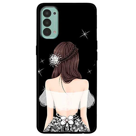 Ốp lưng dành cho Oppo Reno 4 mẫu Cô Gái Áo Trắng