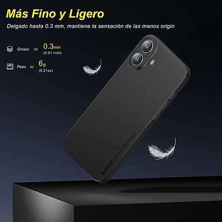 Ốp lưng dành cho iPhone 16 Pro Max, iPhone 16 Pro, iPhone 16 Plus, iPhone 16 hiệu Memumi siêu mỏng 0.3mm, thiết kế tối giản, chống vân, chống sốc, bảo vệ camera cao cấp - Hàng chính hãng.