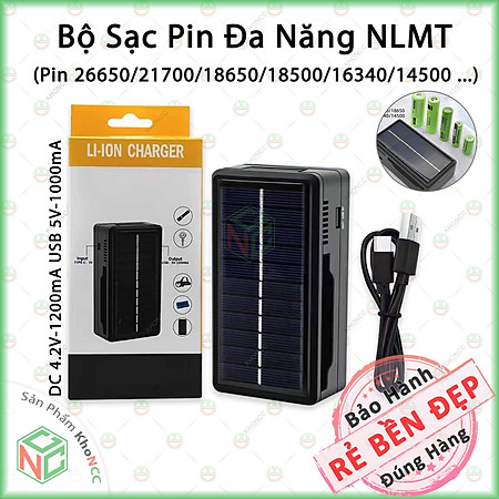 Bộ Sạc Pin Đa Năng KhoNCC Hàng Chính Hãng Dùng Năng Lượng Mặt Trời - Công Nghệ Xanh Tiện Ích Cho Mọi Chuyến Đi Sạc Khẩn - KPD-SPNLMT