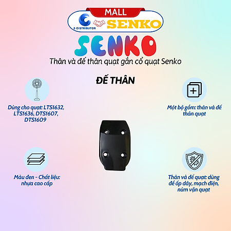 Thân Và Đế Thân Quạt Thay Thế Của Quạt Senko - Hàng Chính Hãng