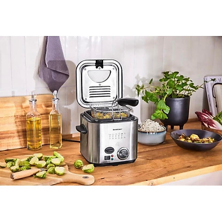 NỒI CHIÊN NGẬP DẦU 2 TRONG 1 SILVERCREST MINI 1.2 Lít Made in Germany Hàng chính hãng