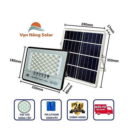 Đèn năng lượng mặt trời chóng loá Vạn Năng Solar 50W