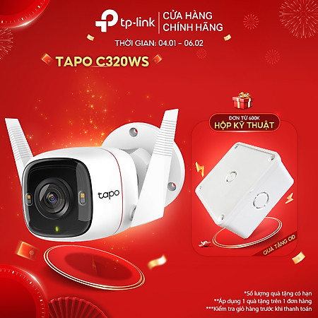 Camera WiFi Ngoài Trời TP-Link Tapo C320WS 4MP - Hàng Chính Hãng