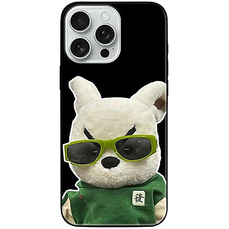 Ốp lưng cho IPhone 15 - 15 Plus - 15 Pro - 15 Pro Max - 16 - 16 Plus - 16 Pro - 16 Pro Max - Thỏ Kính Xanh - Hàng Chính Hãng