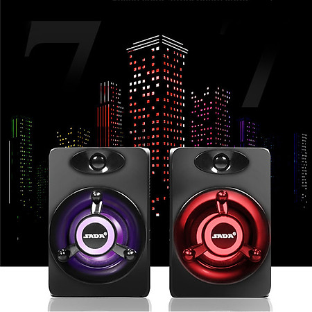 Hàng Chính Hãng - Loa Máy Vi Tính SADA V-118, Hỗ Trợ Led 7 Màu, Âm Thanh Siêu Trầm