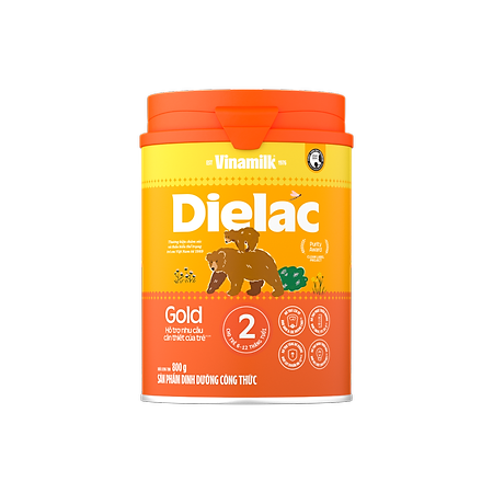 Sữa Bột Vinamilk Dielac Alpha Gold IQ Step 2 - Hộp Thiếc 800g