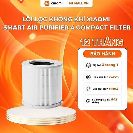 Lõi Lọc Không Khí Xiaomi Smart Air Purifier 4 Compact Filter - Hàng Chính Hãng