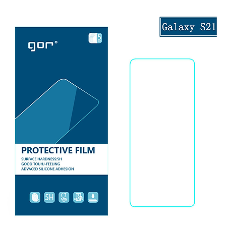 Miếng dán màn hình Gor Cho Samsung S21/ S21 Plus cảm ứng nhạy, chống trầy xước, hạn chế vân tay - Hãng Gor (5 miếng) - Hàng nhập khẩu.