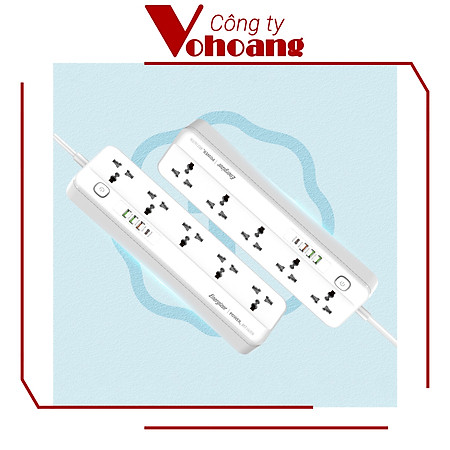 Ổ cắm điện Energizer đa năng 5AC kèm 3USB-A và 1USB-C sạc nhanh PD (max PD 20W) - Energizer EPB2501EU