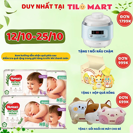 Tã Dán Siêu Cao Cấp Huggies Platinum Naturemade S82 (82 Miếng)