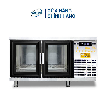 Tủ Bàn Lạnh Cánh Kính 1,2m Quạt Gió