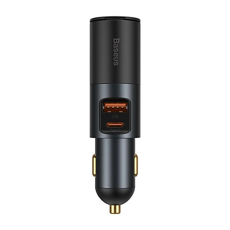 Tẩu sạc nhanh mở rộng 120W Baseus Share Together Fast Charge dùng cho xe hơi (120W, TypeC / USB Port, QC / PD3.0 Car Quick Charger with Cigarette Lighter Expansion Port ) - Hàng Chính Hãng