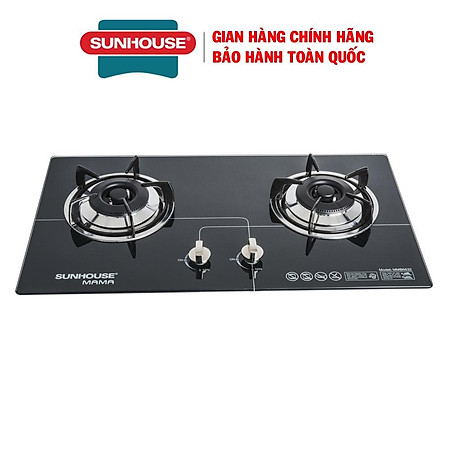 Bếp gas âm kính SUNHOUSE MAMA MMB6632, Mặt kính cường lực siêu bền dày 7mm, Pep đồng bền bỉ, Đánh lửa bằng IC, Hàng chính hãng - Bảo hành 24 tháng tại nhà