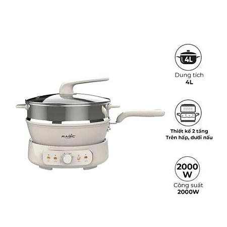 Nồi Lẩu Hấp Hơi Thủy Nhiệt MAGIC Eco AC-284 hàng chính hãng