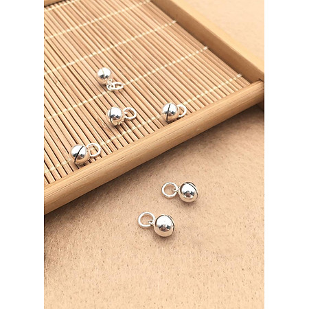 Combo charm bạc chuông mặt treo - Ngọc Quý Gemstones