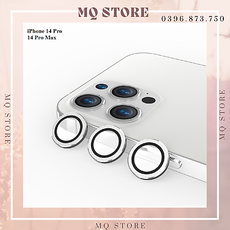 Bộ 3 mắt dán bảo vệ camera dành cho iPhone 14 Pro, 14 Pro Max cao cấp( hàng chính hãng)