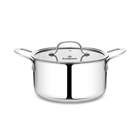 Nồi luộc gà inox 3 lớp liền khối Kalpen Kampfer 30cm, thành cao 22cm, dung tích 14L