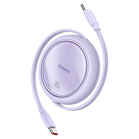 Cáp Baseus Free2Pull Retractable Charging Cable  20W sạc nhanh Type C to Light-ning Dây Rút- Hàng Chính Hãng