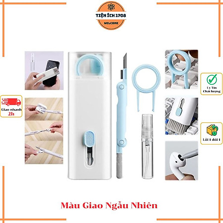 Bộ Dụng Cụ Vệ Sinh Tai Nghe, Bàn Phím Máy Tính Đa Năng 7 Trong 1, Nhỏ Gọn, Tiện Lợi - Hàng Chính Hãng