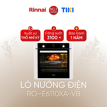 Lò nướng điện âm tủ  Rinnai RO-E6110XA-VB dung tích 69L 3100W
