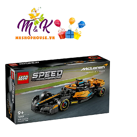 Đồ Chơi Lắp Ráp Siêu Xe Mclaren F1 - 2023 McLaren Formula 1 Race Car - Lego Speed Champions 76919 (245 Mảnh Ghép)
