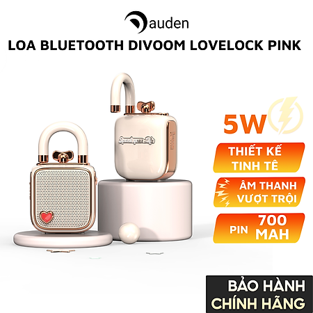 Loa Bluetooth Divoom Lovelock Pink - Hàng chính hãng