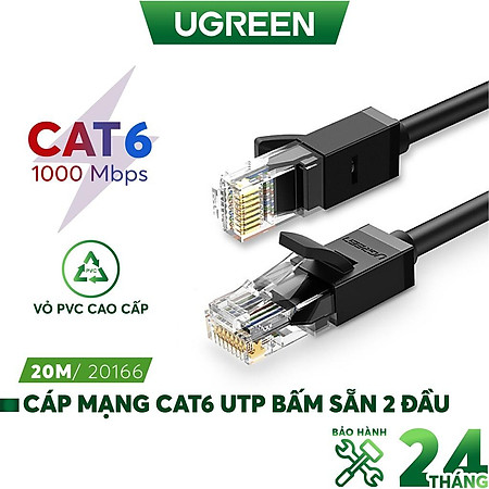 Cáp mạng Cat6 UTP UGREEN NW102 - Hàng chính hãng