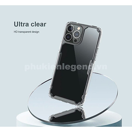 Ốp Lưng cho iPhone 16 Pro Max trong suốt chống sốc chống ố hiệu Nillkin Nature TPU Pro - Hàng chính hãng