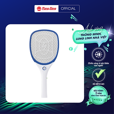 Vợt bắt muỗi Rạng Đông Model: VBM RD.03 ba lớp tiêu diệt muỗi nhanh chóng- Hàng chính hãng.