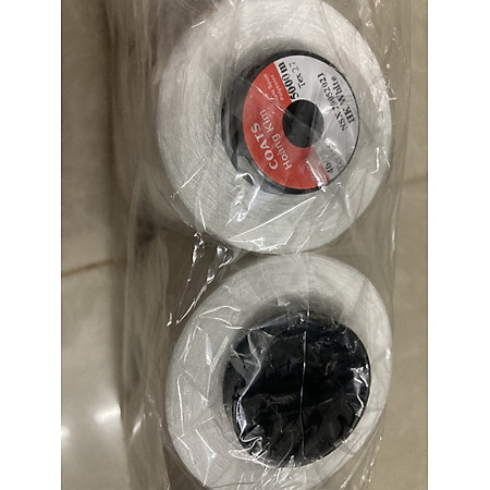 Chỉ may Trắng Mộc 40/2 5000m,(10 cuộn) chất liệu polyester cao cấp, có độ bền màu cao, không bị tưa chỉ khi may, đảm bảo chất lượng