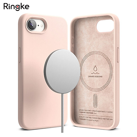 Ốp lưng dành cho iPhone 16e RINGKE Silicone Magnetic - Hàng Chính Hãng