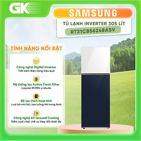 Tủ Lạnh Samsung RT31CB56248ASV Inverter 305 Lít - hàng chính hãng - chỉ giao HCM
