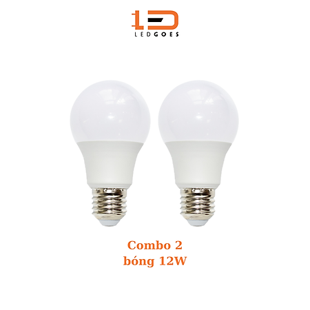 COMBO 2 Bóng đèn LED bulb tròn LEDGOES 12W