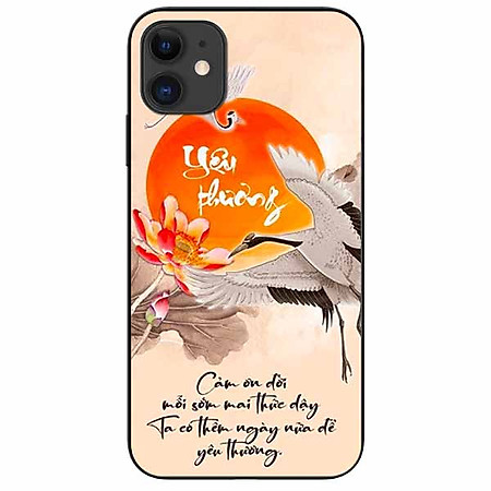 Ốp lưng in cho Iphone 11 Mẫu Yêu Thương