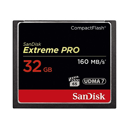 Thẻ Nhớ CompactFlash (CF) SanDisk Extreme Pro 32GB 1067X SDCFXPS-032G - Hàng Nhập Khẩu