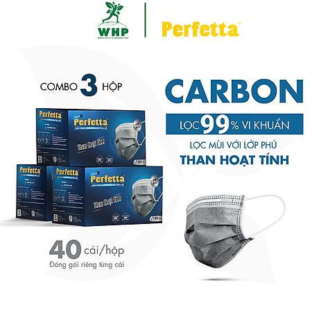 - Khẩu Trang Carbon Hoạt Tính Chất Lượng Cao, Khử Mùi, Chống Bụi Mịn, Màu Xám Xanh, 4 Lớp, Bảo Vệ Tối Ưu, Đóng Gói Từng Cái - (40 cái/hộp)