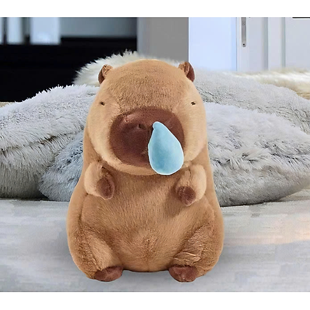Gấu bông CAPYBARA chảy nước mũi dễ thương đáng yêu siêu hot size 25cm - Hàng chính hãng