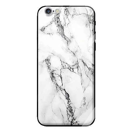 Ốp kính cho iPhone 6s Plus mẫu NỀN ĐÁ HOA 1 - Hàng chính hãng