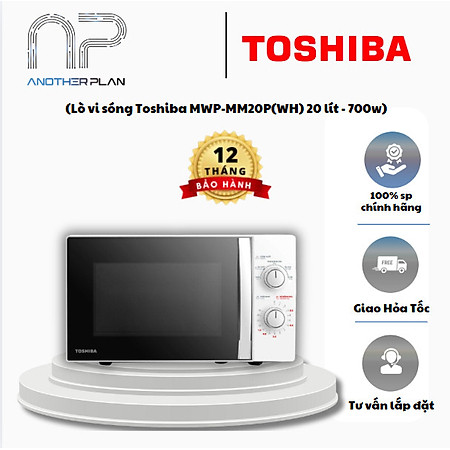 Lò Vi Sóng Toshiba 20 Lít MWP-MM20P(WH) – Cơ Học, Hâm Nóng Nhanh, Rã Đông Tiện Lợi