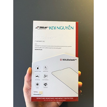 Cường lực ZEELOT Chống Vân Tay Full Màn dành cho iPhone 13Mini/13Pro/13ProMax - Hàng chính hãng