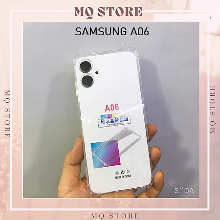 Ốp lưng cho Samsung A06 dẻo trong TPU chống sốc 4 góc cạnh ( hàng chính hãng)