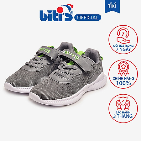 Giày Thể Thao Bé Trai Biti's BSB002600XAM (Xám)