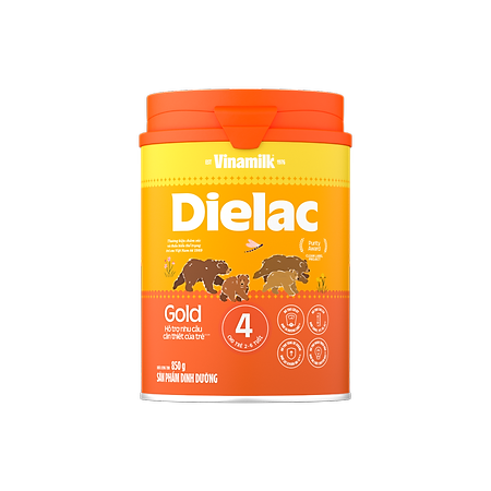 Sữa bột Vinamilk Dielac Alpha Gold 4  850g (cho trẻ từ 2- 6 tuổi)